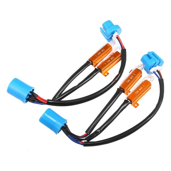 Unique Bargains 2pcs 9004/9007 LED Car Headlight Canbus Decoder Error Free Warning Resistors Decoder Replacement