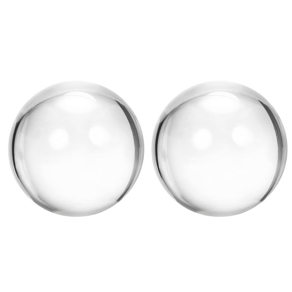 Unique Bargains 2pcs Acrylic Clear Contact Juggling Ball 60mm, with Ball Bag
