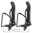 thumbnail image 1 of Unique Bargains 2pcs Adjustable Bicycle Water Bottle Cages for Mountain Road Bike Black, 1 of 8