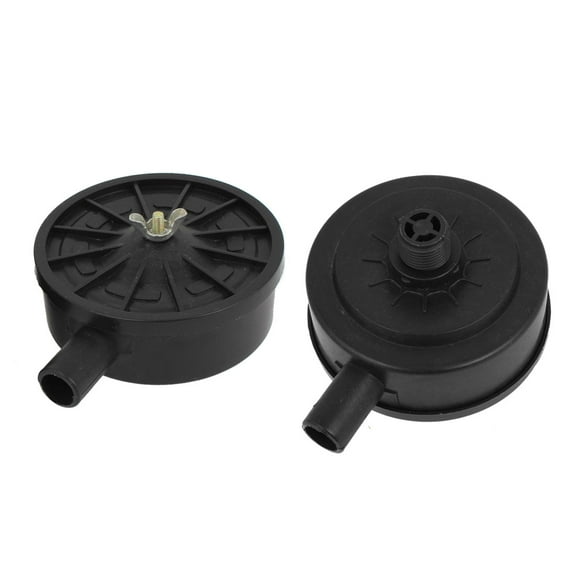 Unique Bargains 2pcs Air Compressor Repair Part 20mm Thread Muffler Black