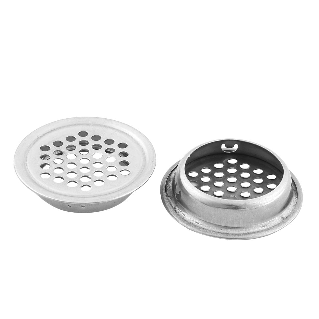 Unique Bargains 2pcs Air Vent Stainless Steel Round 35mm Dia Circular Soffit Vent