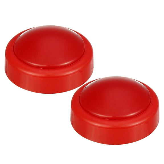 Uxcell 2Pcs Battery Powered 9.8cm Dia Touch Tap Light LED Cabinet Closet Lamp Red
