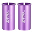 thumbnail image 1 of Unique Bargains 2pcs Bicycle Seatpost Shim Adapter Durable 27.2mm 1.07" ID 30.4mm 1.2" OD Bicycle Accessories Purple, 1 of 6
