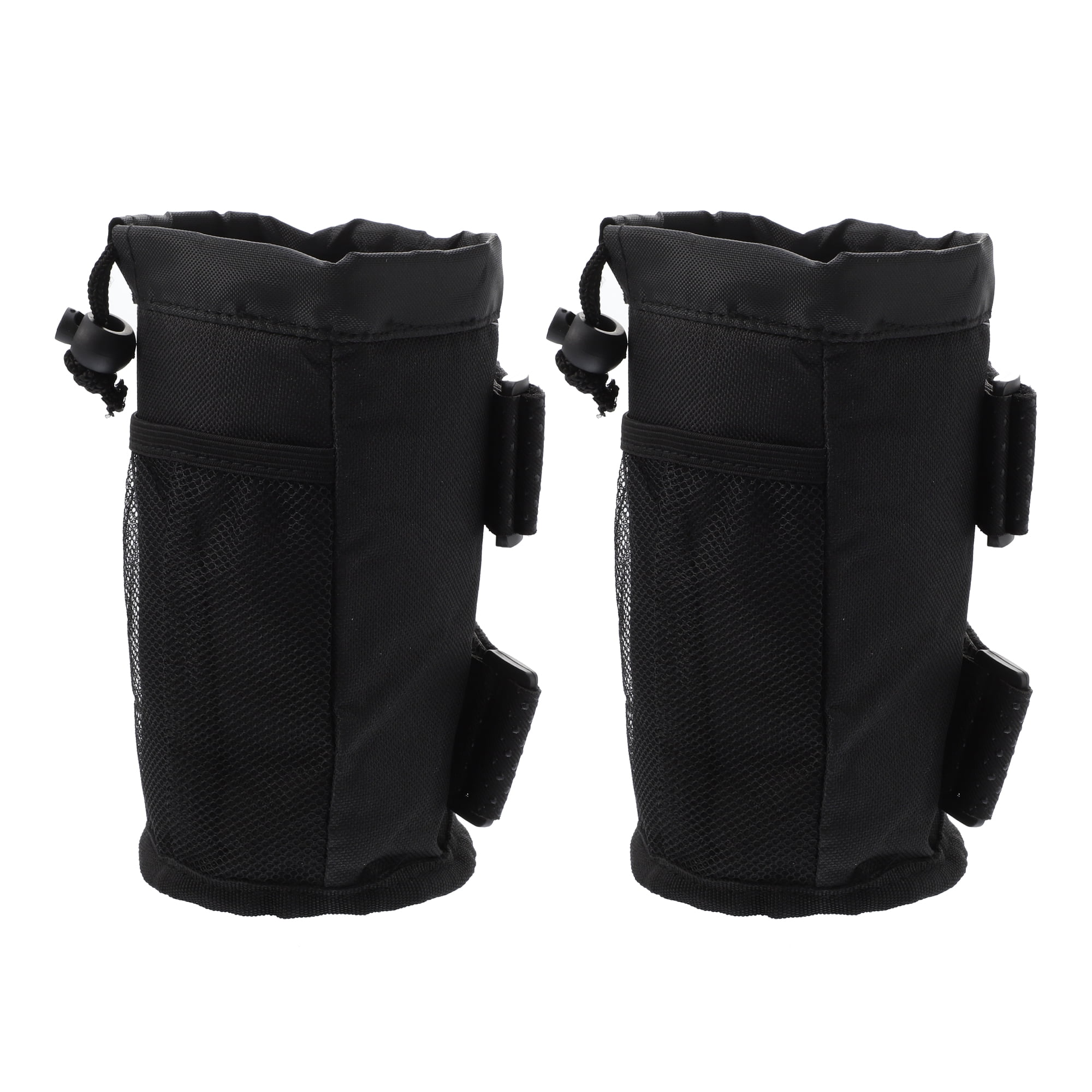 Unique Bargains 2pcs Bike Water Bottle Holder for Wheelchair ATV Mountain Scooter Black
