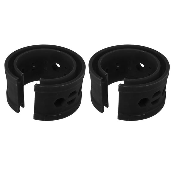Unique Bargains 2pcs Black Car Coil Spring Buffer Springs Rubber Buffer Universal A+ Type Fit for Ford for Chevy