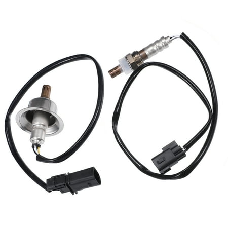 Unique Bargains 2pcs Car Front Rear Oxygen Sensor Replacement No.392102G100/392102G200 for Kia Forte 2010-2013 Black