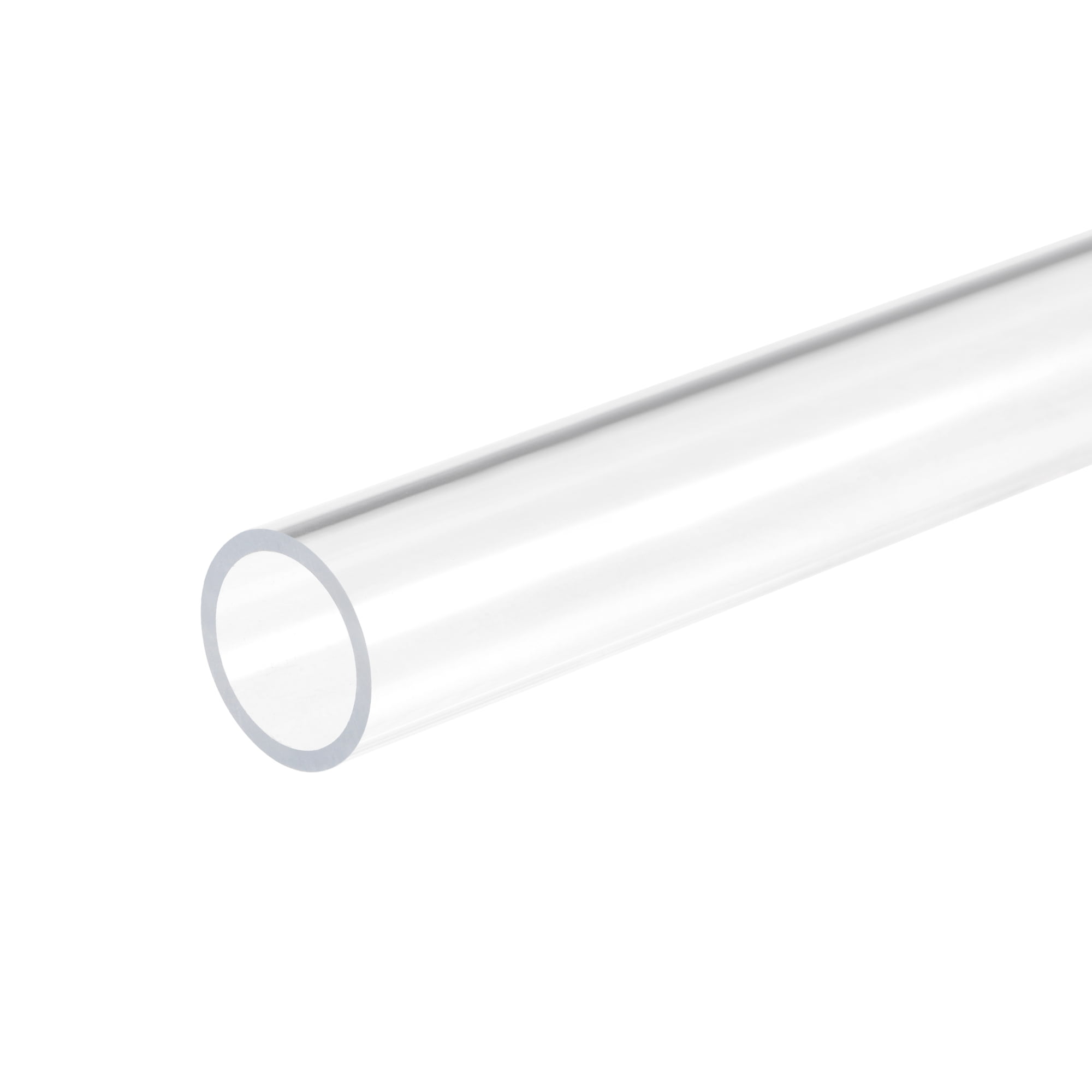 Unique Bargains 2pcs Clear Rigid Acrylic Pipe 14mm ID x 18mm OD x 305mm Round Tube