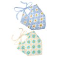 thumbnail image 1 of Unique Bargains 2pcs Crochet Bandanas, Crochet Head Scarf, Crochet Headbands Hairbands Hair Scarf for Women Girls White,Blue, 1 of 7