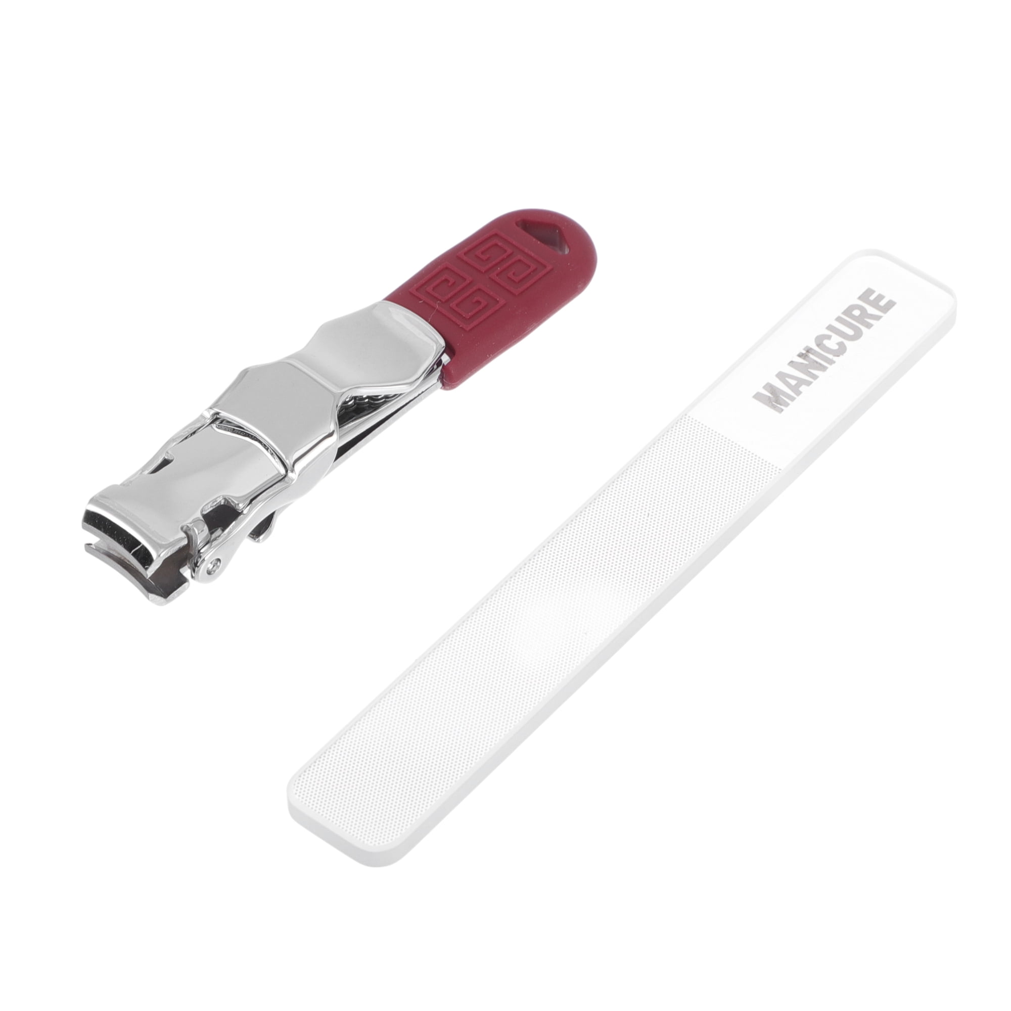 Unique Bargains 2pcs Delicate Nail Clippers Set for Trimming with Ergonomic Handle