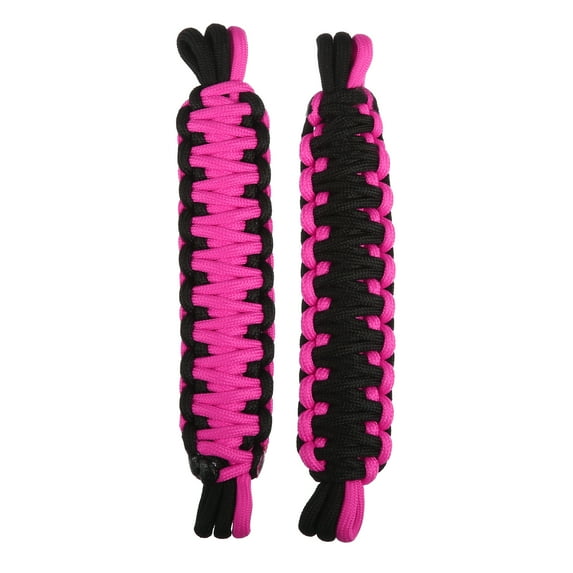 Unique Bargains 2pcs Door Strap Swing Doors Limiting Check Straps Nylon for Jeep Wrangler TJ JK JKU JL JLU YJ for Gladiator JT 2/4 Door 87-21 Pink