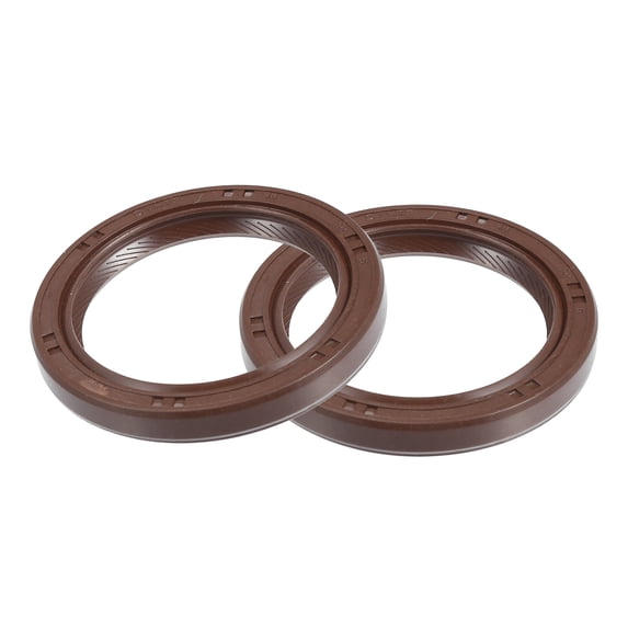 Unique Bargains 2pcs Engine Crankshaft Seal No.9031138059 for Toyota Corolla 1998-2008 for Scion XB 4 Cyl 2.4L 2008-2013 Brown
