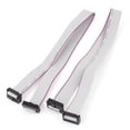 thumbnail image 1 of Unique Bargains 2pcs FC14P IDC 14-Pin F/F Hard Drive Data Extension Wire Flat Ribbon Cable 40cm, 1 of 2
