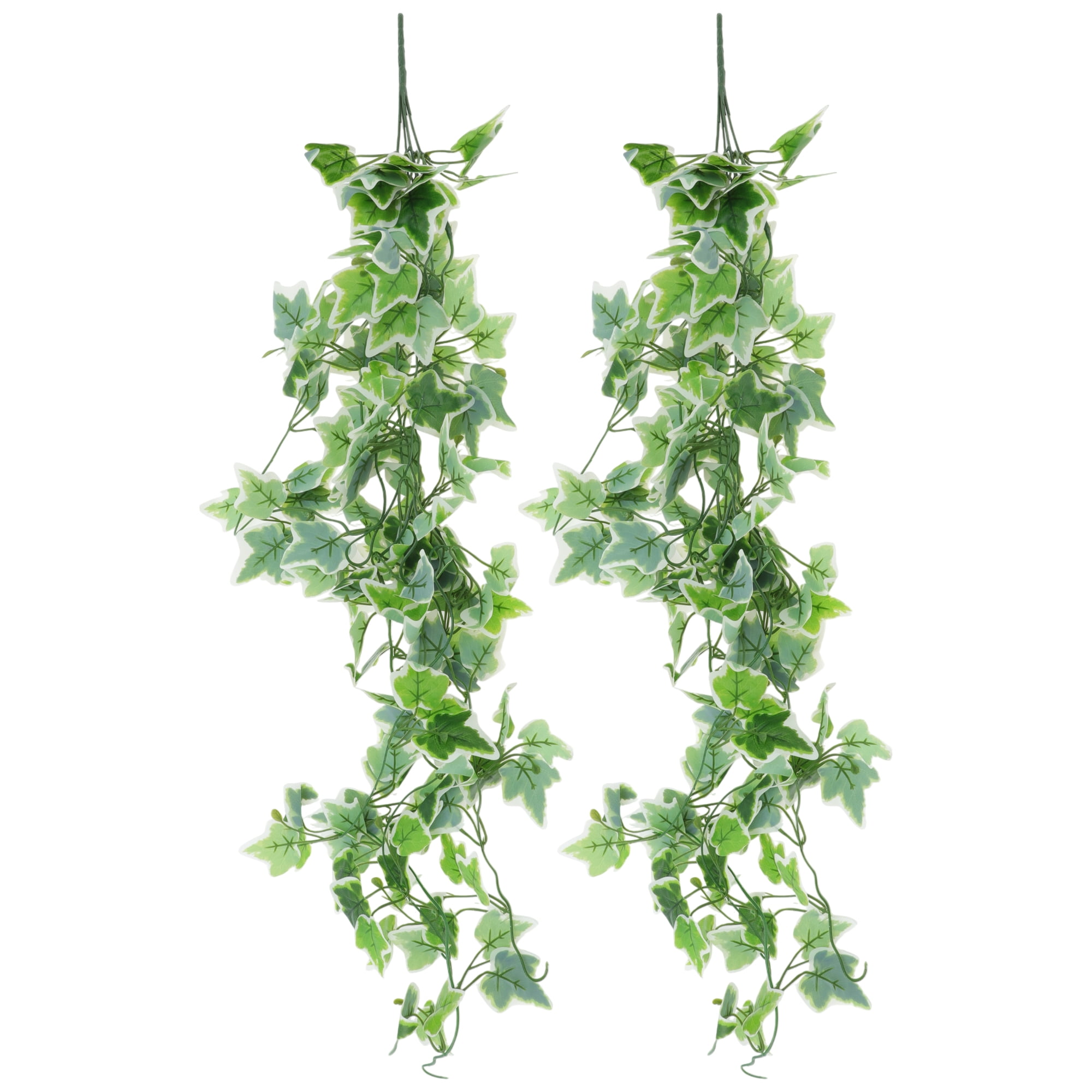 Unique Bargains 2pcs Fake Vines 39.37" Faux Greenery Artificial Hanging Plants