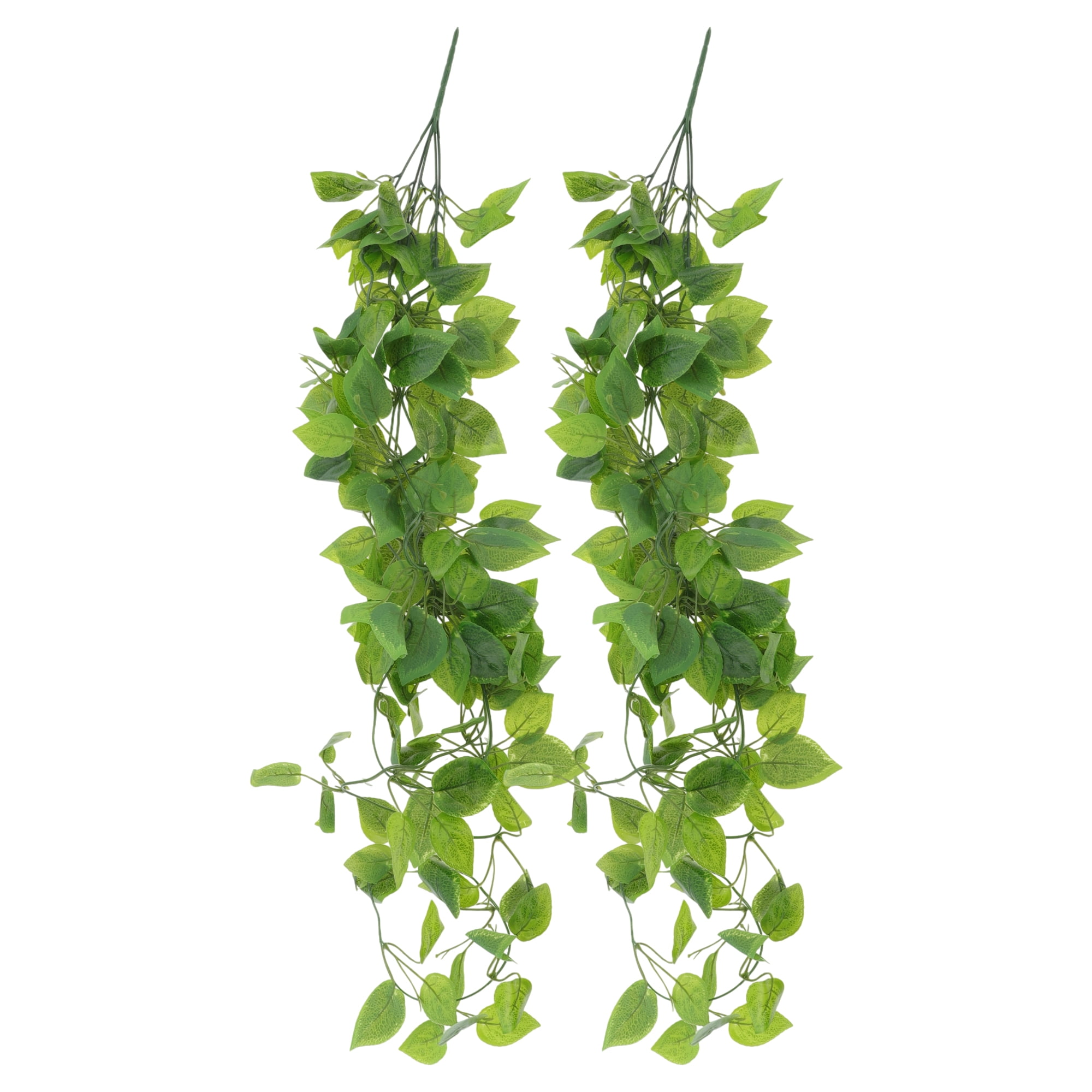 Unique Bargains 2pcs Fake Vines 41.34" Plastic Greenery Artificial Plants