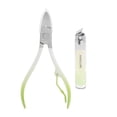 thumbnail image 1 of Unique Bargains 2pcs Gradual Slanted Nail Clippers Set Green Small, 1 of 6