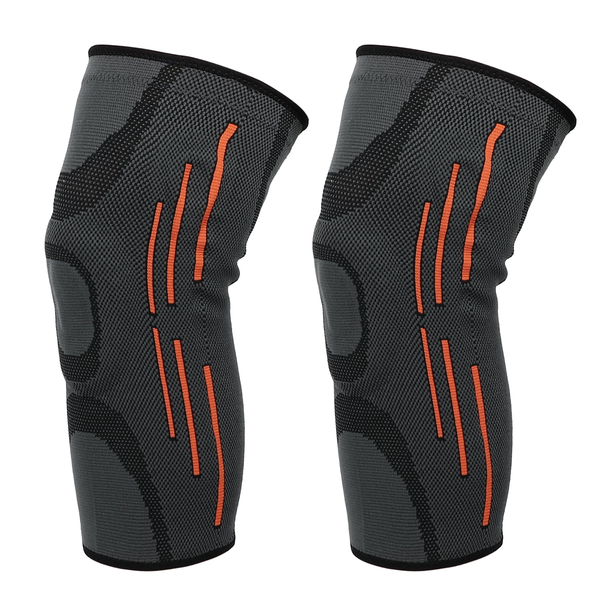 Unique Bargains 2pcs Knee Brace Protection with Patella Gel Pads for Physical Exercise Pain Ease