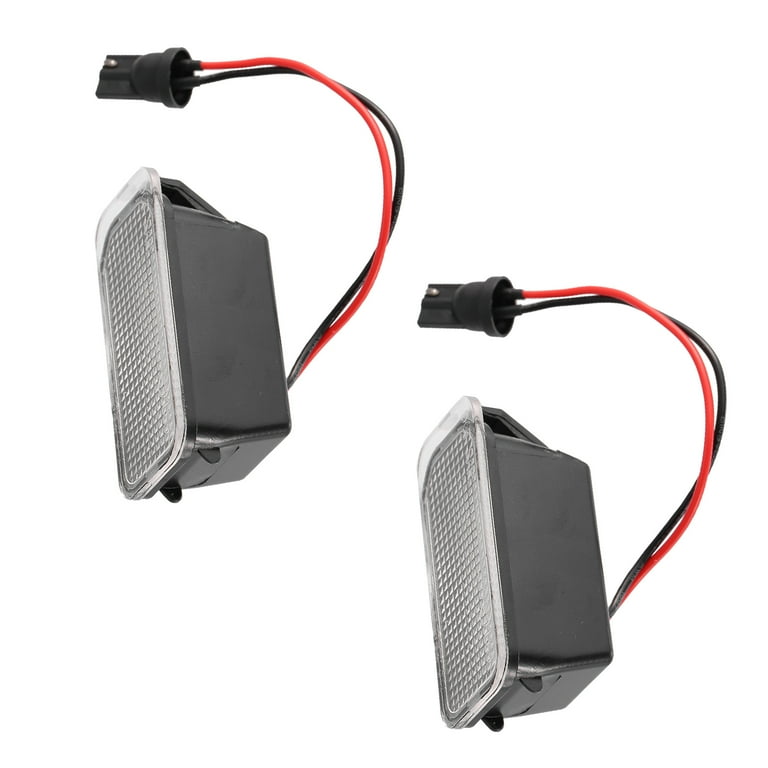 Unique Bargains 2pcs LED License Plate Light Car Number Lamp White