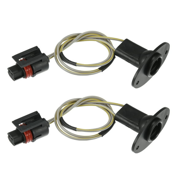 Unique Bargains 2pcs License Plate Light Wiring Harness Socket Assembly for Dodge for Ram 1500 2500 3500 94-02 Pickup