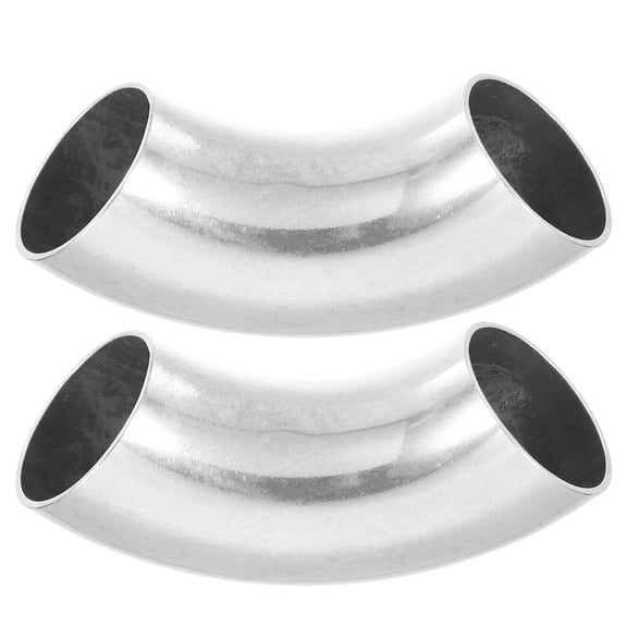 Unique Bargains 2pcs OD 1.5 Inch 90 Degree SS304 Stainless Steel Bend Tube Car Exhaust Elbow Pipe 0.04" Wall Thickness