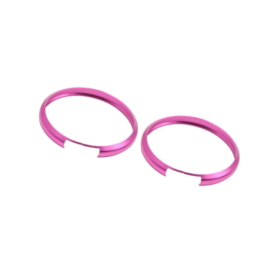 Unique Bargains 2pcs Purple Key Trim Ring Remote Control Decorative Circle for BMW for Mini Cooper