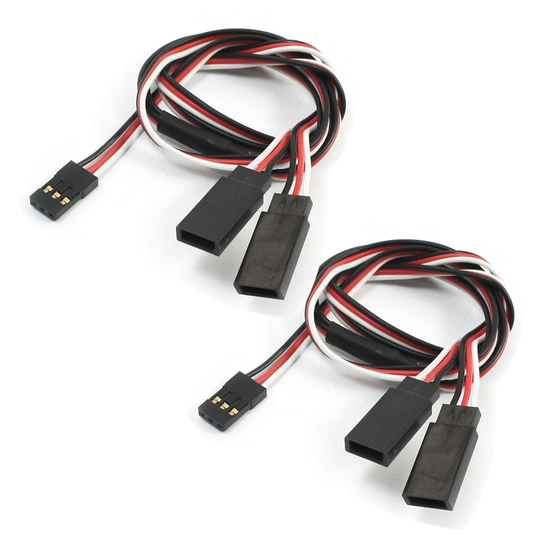 Unique Bargains 2pcs RC Model Lipo Battery Charger M/F Y Splitter Connector Cable Wire 50cm