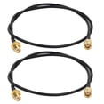 thumbnail image 1 of Unique Bargains 2pcs RG174 Coaxial Antenna Extension Cable SMA Female to Male Connector 50cm, 1 of 3