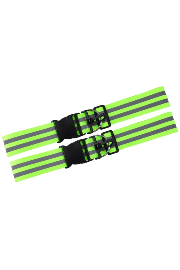 2pcs Reflective Sash Reflective Running Gear High Visibility Safety for Walking Cycling at Night Green