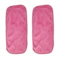 thumbnail image 1 of Unique Bargains 2pcs Reusable Makeup Removal Cleaning Cloth Washable Makeup Remover Cleaning Towels Rose Red 16''x8'', 1 of 7