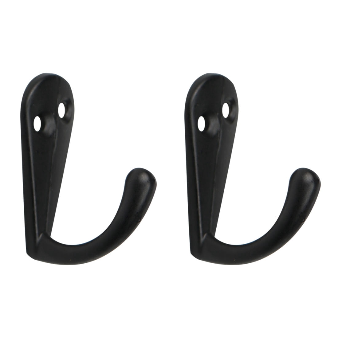 Unique Bargains 2pcs Robe Hook Metal Vintage Design Wall-mounted Hooks for Towel and Keys