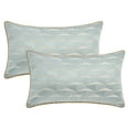 thumbnail image 1 of Unique Bargains 2pcs Satin Throw Pillow Covers for Sofa Bed Room Light Green 20" x 12", 1 of 6