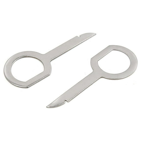 Unique Bargains 2pcs Silver Tone Car Audio Remote Key Dismantle Removal Pry Tool for Audi
