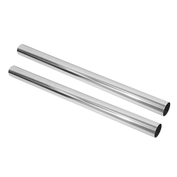 Unique Bargains 2pcs Straight 2.5" OD 35" Length DIY Custom Mandrel Exhaust Pipe 2.5 Inch Tube Pipe T304 Stainless Steel