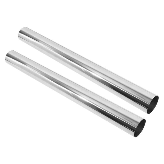 Unique Bargains 2pcs Straight 4" OD 45" Length DIY Custom Mandrel Exhaust Pipe 4 Inch Tube Pipe T304 Stainless Steel