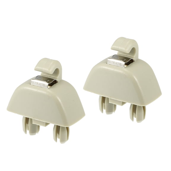 Unique Bargains 2pcs Sun Visor Support Clip Retainer for Audi A6 A7 A8 Beige