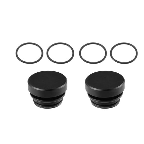 Unique Bargains 2pcs Universal Car Auto Cigarette Lighter Socket Cover Car Universal Dustproof Plug Accessories Black