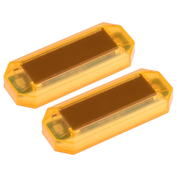 Unique Bargains 2pcs Universal Car Solar Power Simulated Dummy Alarm Car Anti-Theft LED Flashing Warning Light Green