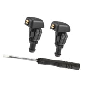 Unique Bargains 2pcs Windshield Washer Nozzle Kit with Screwdriver for Ford F150 2004-2013 Replacement 3W7Z17603AA
