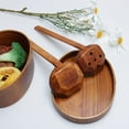 thumbnail image 1 of Unique Bargains 2pcs Wooden Spoon, Colander Spoon 7.5" Handle, Kitchen Cookware Tools, 1 of 7