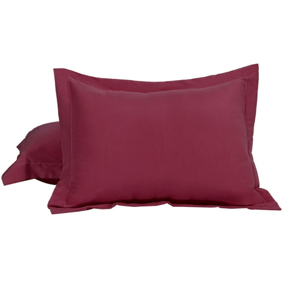 Unique Bargains 2pk 1800 Microfiber Standard Pillow Shams Cases 20" x 26"