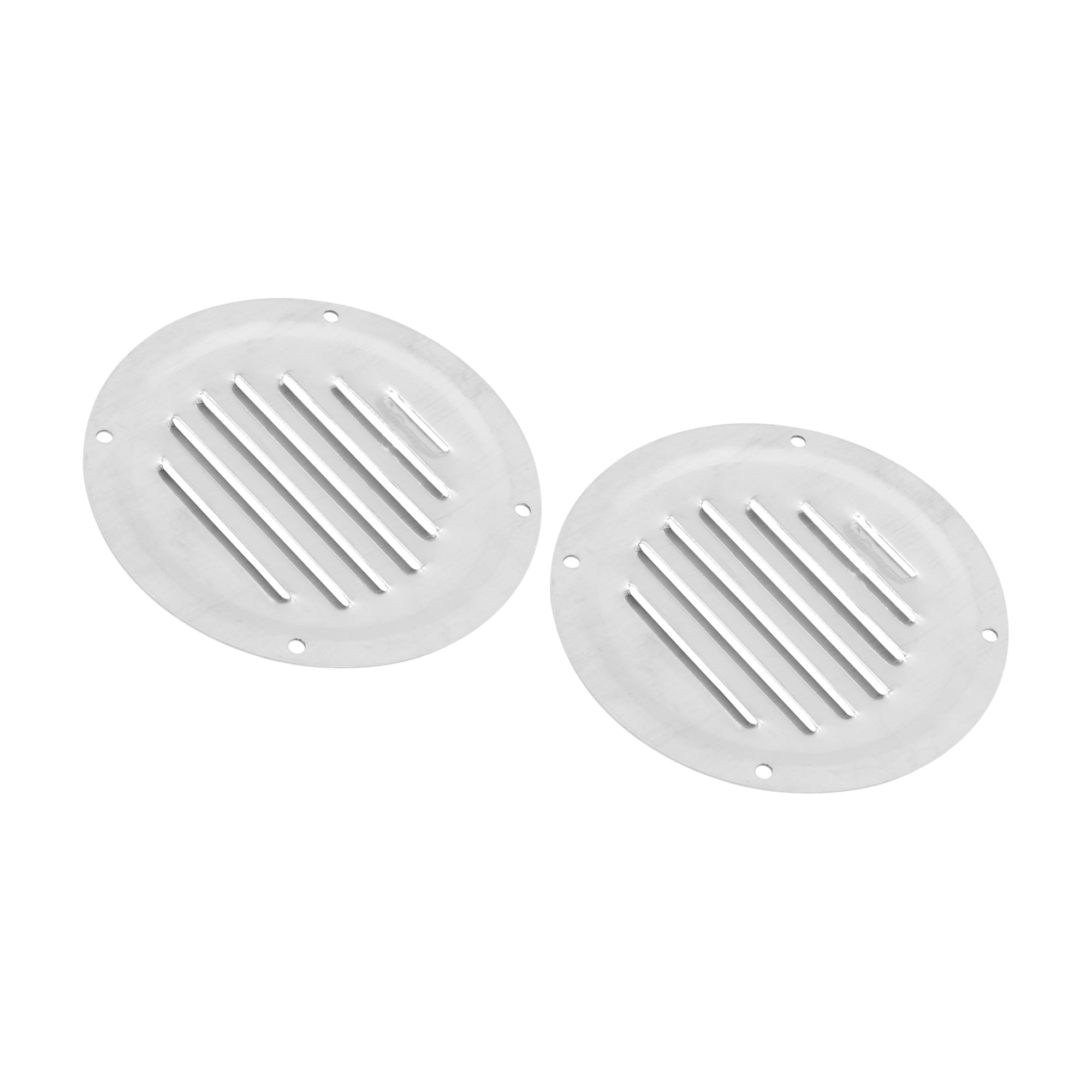 Unique Bargains 2pk 5 Inch Round Marine Boat Louvered Ventilation Vent Venting Panel Cover