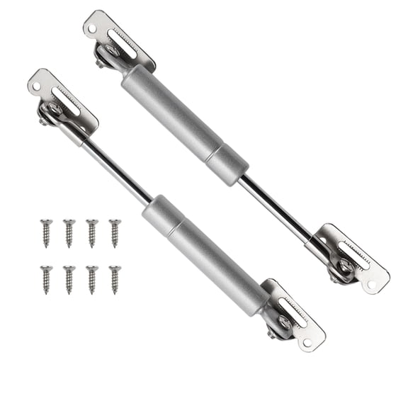 Unique Bargains 2set 13lb/60N/6kg 6inch Lift Support Struts Silver Tone for Kitchen Cabinet Door
