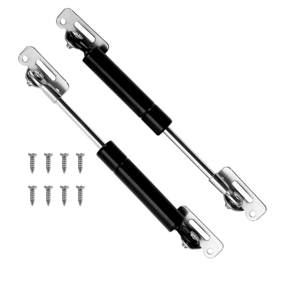 Unique Bargains 2set 7lb/30N/3kg 6inch/155cm Lift Support Struts Black for Kitchen Cabinet Door