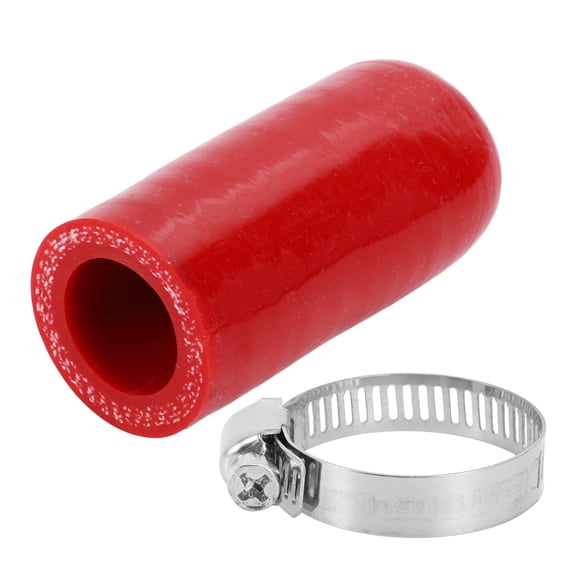 Unique Bargains 3/4" 19mm ID 4-ply Polyester Silicone Rubber Hose End Cap for Coolant Turbo Bypass Valve Vacuum 5.4mm 60mm Red
