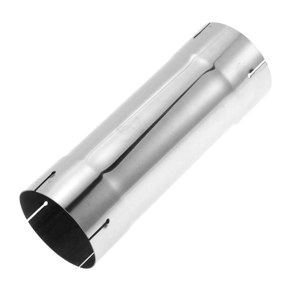 Unique Bargains 3.5" OD 10"Long Straight Exhaust Pipe Tube DIY Custom Car Modified Tubing Piping