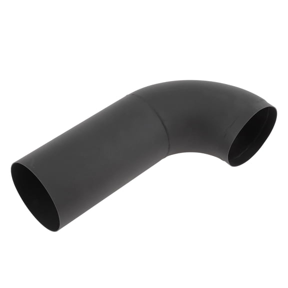 Unique Bargains 3.5 OD 90 Mandrel Bend Elbow 10 inch Length T201 Exhaust Tube Piping Sand Blasting L Extended Pipe for Welding Stair Handrail HVAC Black