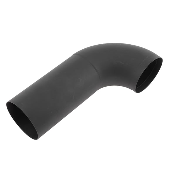 Unique Bargains 3.5 OD 90 Mandrel Bend Elbow 10 inch Length T304 Exhaust Tube Piping Sand Blasting L Extended Pipe for Welding Stair Handrail HVAC Black