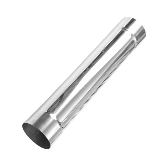 Unique Bargains 3.5" OD Straight Exhaust Pipe Tube T304 Stainless Steel DIY Custom Car Modified Tubing Piping 18inch Length Double Expand-on Ends Surface Polishing
