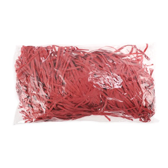 Unique Bargains 3.53 oz Raffia Grass Filler 1Pc Bright Red