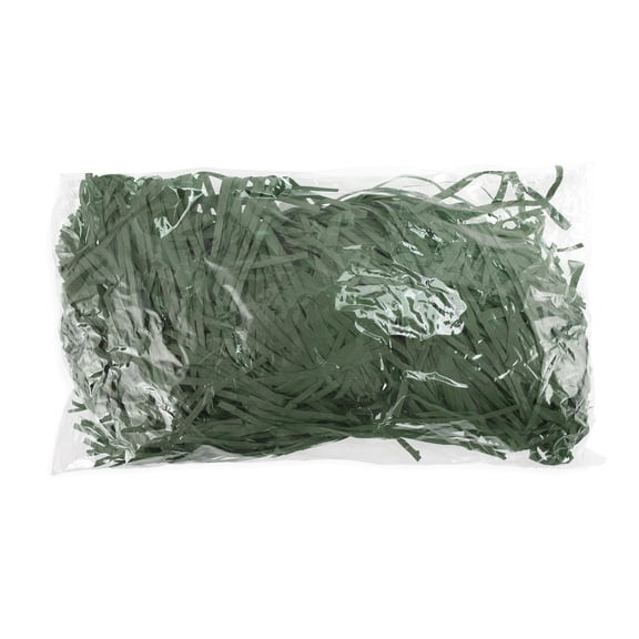 Unique Bargains 3.53 oz Raffia grass filler Shredded paper filler for Christmas Easter Army Green