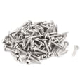 thumbnail image 1 of Unique Bargains 3.5mm x 16mm Pan Head Self Tapping Screw Fasteners Silver Tone 100Pcs Stainless Steel, 1 of 1
